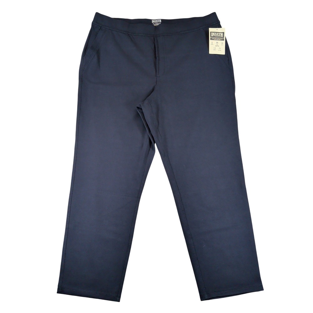 Duluth Trading Co NoGA Naturale Cotton Slim Leg Ankle Chino Navy XXL 30807 NWT
